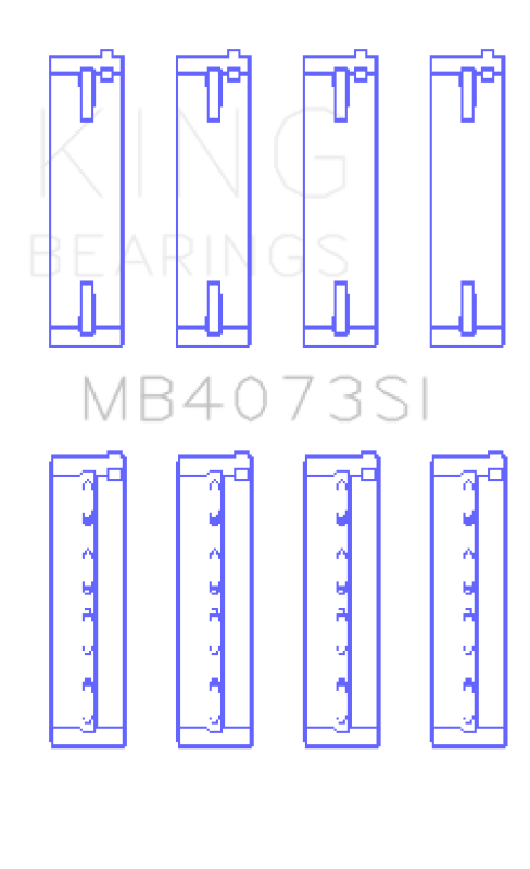King Engine Bearings Audi ACZ / AAH / ACK / AEJ / ASN Crankshaft Main Bearings (Set of 4) Bearings King Engine Bearings