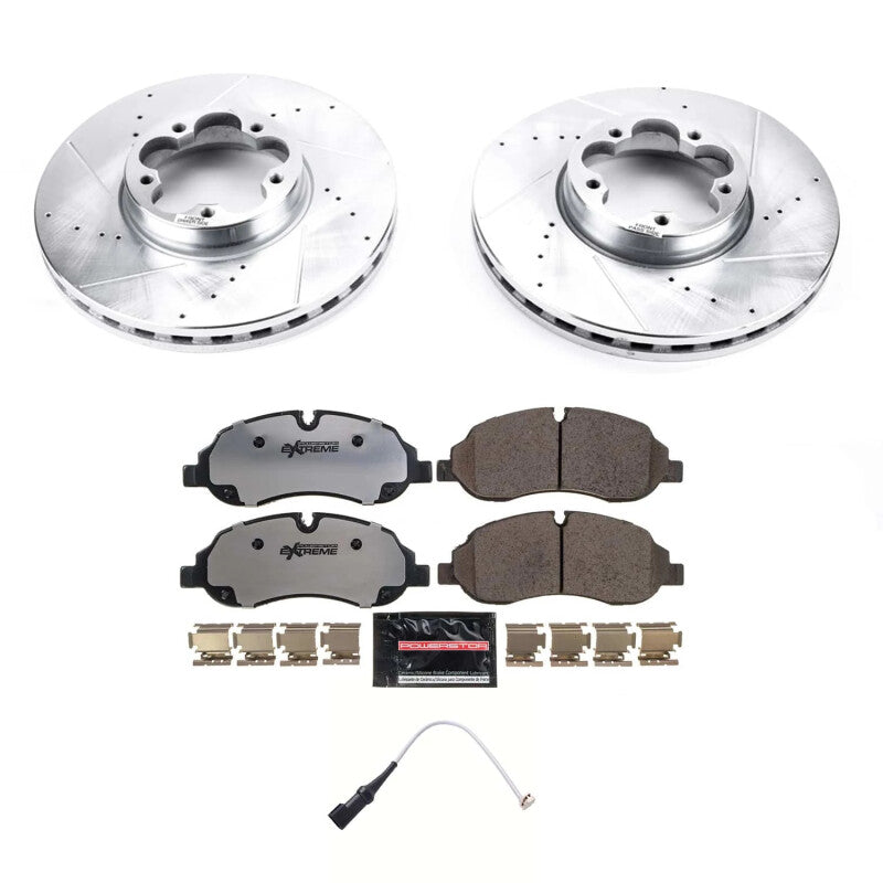 Power Stop 20-22 Ford Transit-350 HD Front Z36 Truck & Tow Brake Kit Brake Kits - Performance D&S PowerStop