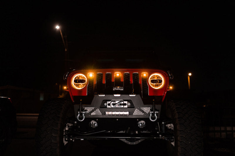 DV8 Offroad 2018+ Jeep JL Grill Amber Marker Lights Grilles DV8 Offroad