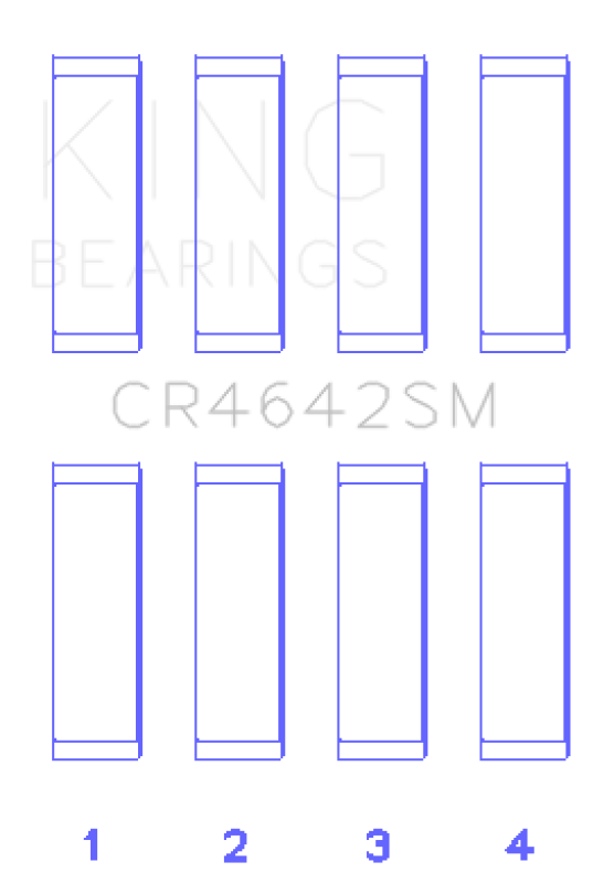 King Engine Bearings Toyota 1/2NR-FE (Size STD) Rod Bearing Set Bearings King Engine Bearings