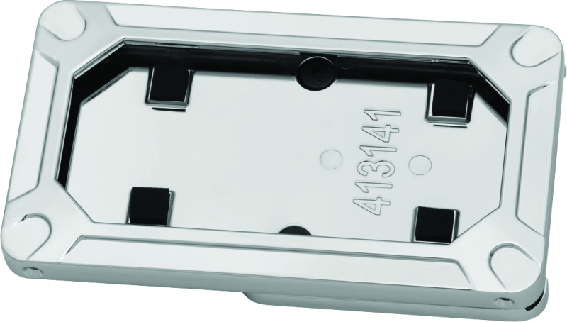 Kuryakyn Nova Side Mount License Plate Frame Gloss Chrome Bolts Kuryakyn