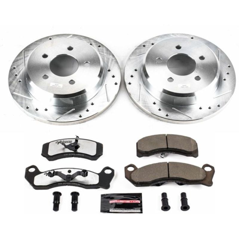 Power Stop 1993 Ford Mustang Front Z26 Street Warrior Brake Kit Brake Kits - Performance D&S PowerStop