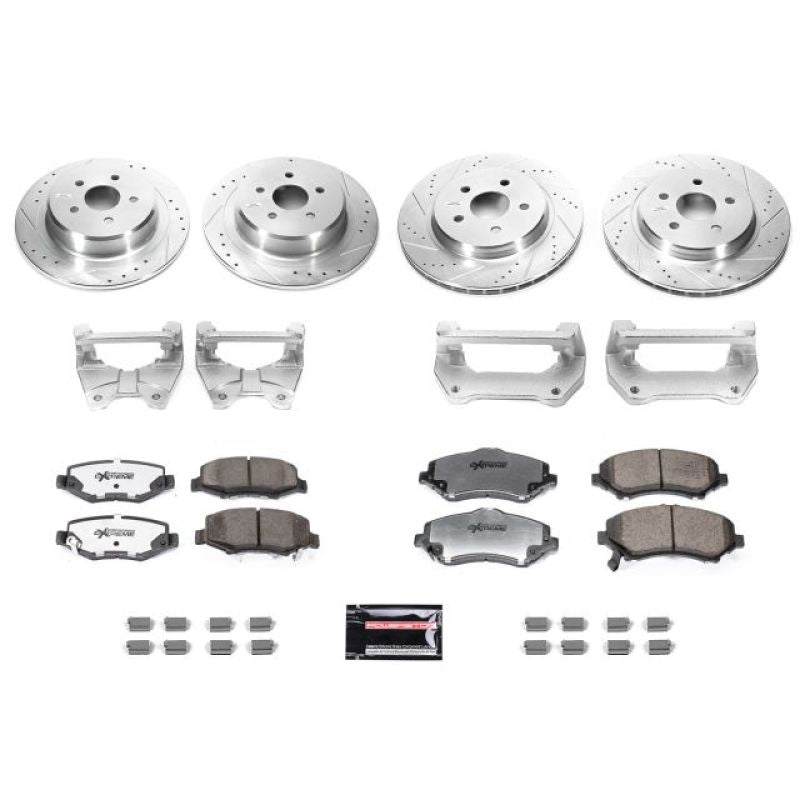 Power Stop 07-17 Jeep Wrangler Front & Rear Big Brake Conversion Kit Big Brake Kits PowerStop