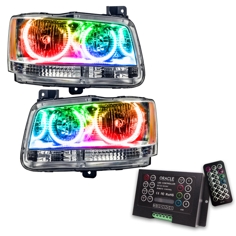 Oracle 08 Dodge Magnum SMD HL - Chrome - ColorSHIFT w/ 2.0 Controller Headlights ORACLE Lighting