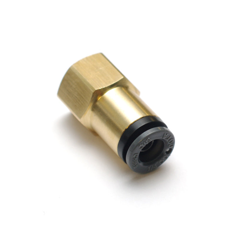 Ridetech Airline Fitting Straight 1/4in Female NPT to 1/4in Air Tank Components Ridetech