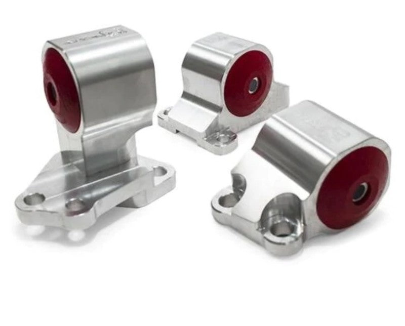 Innovative 92-95 Civic B/D Series Silver Aluminum Mounts Solid Bushings (Auto to Manual 2 Bolt) Engine Mounts Innovative Mounts