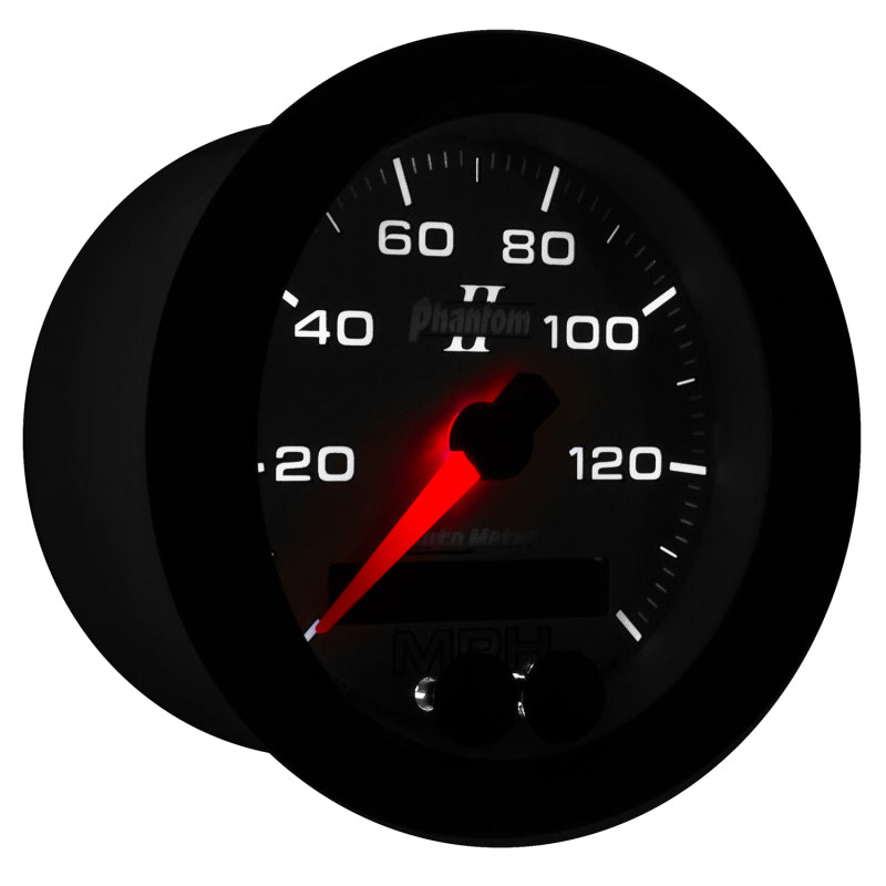 Autometer Phantom II 3-3/8in 0-140MPH In-Dash Electronic GPS Programmable Speedometer Gauges AutoMeter