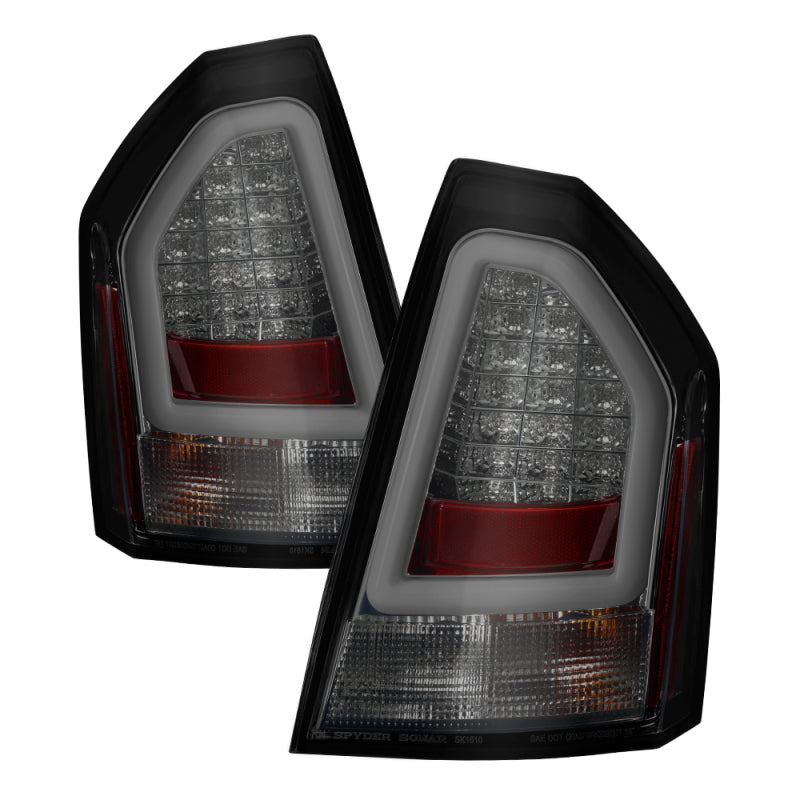 Spyder Chrysler 300C 05-07 V2 Light Bar LED Tail Lights - Smoke ALT-YD-C305V2-LED-SM Tail Lights SPYDER