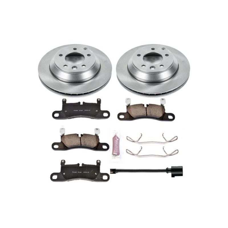 Power Stop 11-18 Porsche Cayenne Rear Autospecialty Brake Kit Brake Kits - OE PowerStop