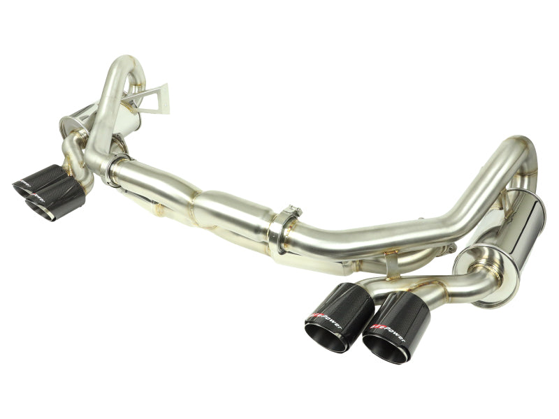 aFe MACHForce XP 12-16 Porsche 911 Carrera H6-3.8L SS-304 Cat-Back Exhaust w/Carbon Fiber Tips Catback aFe