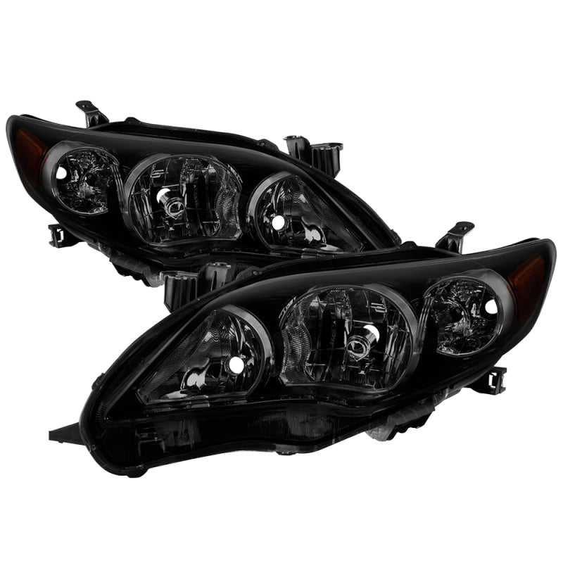 xTune Toyota Corolla 11-13 S XRS OE Style Headlights - Black Smoke HD-JH-TCO11-AM-BSM Headlights SPYDER