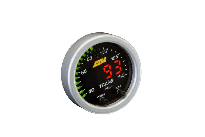 AEM X-Series Temperature 100-300F Gauge Kit (ONLY Black Bezel and Water Temp. Faceplate) Gauges AEM