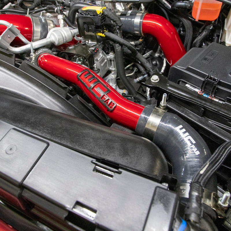 Wehrli 20-25 Chevy Duramax L5P Upper Coolant Pipe - Illusion Purple Radiator Hoses Wehrli