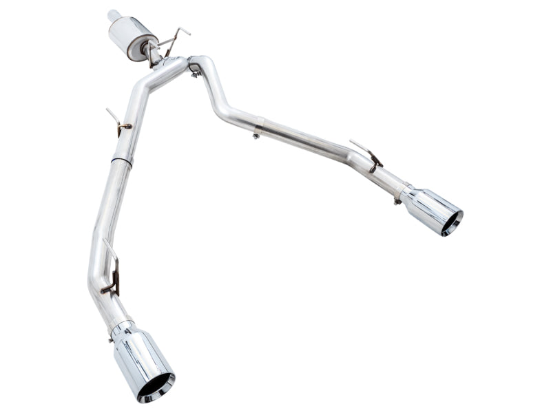 AWE Tuning 09-18 RAM 1500 5.7L (w/o Cutout) 0FG Dual Rear Exit Cat-Back Exhaust - Chrome Silver Tips Catback AWE Tuning