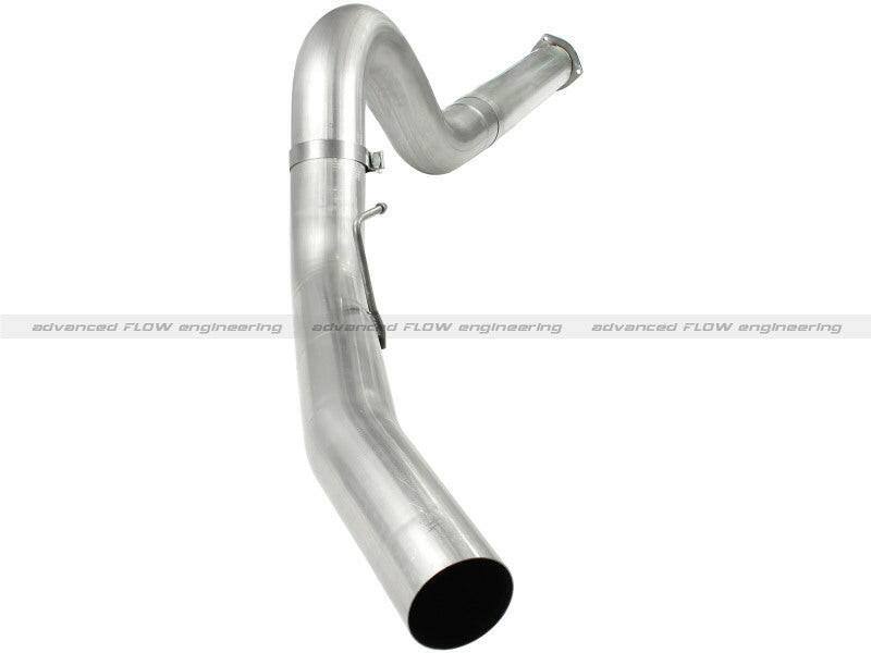 aFe Atlas 5in DPF-Back Aluminized Steel Exh Sys, Ford Diesel Trucks 11-14 v8-6.7L (td) No tip DPF Back aFe