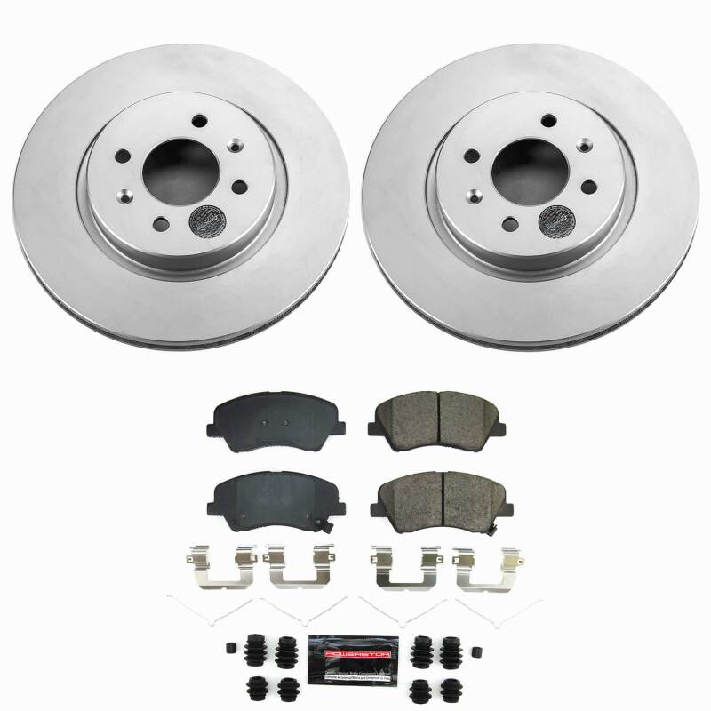 Power Stop 18-22 Hyundai Accent Front Z23 Coated Brake Kit Brake Kits - Performance D&S PowerStop