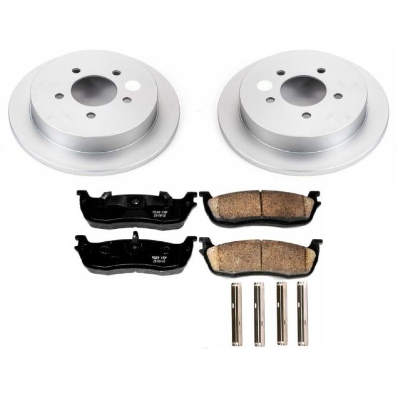 Power Stop 00-02 Ford Expedition Rear Z17 Evolution Geomet Coated Brake Kit Brake Kits - Performance Blank PowerStop