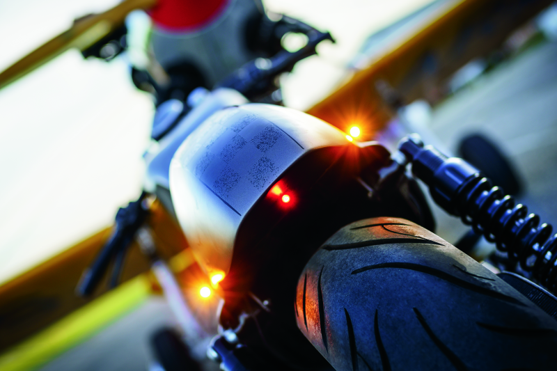 Kuryakyn Kellerman Atto Smoke Lens Red Run-Brake Satin Black Light Accessories and Wiring Kuryakyn