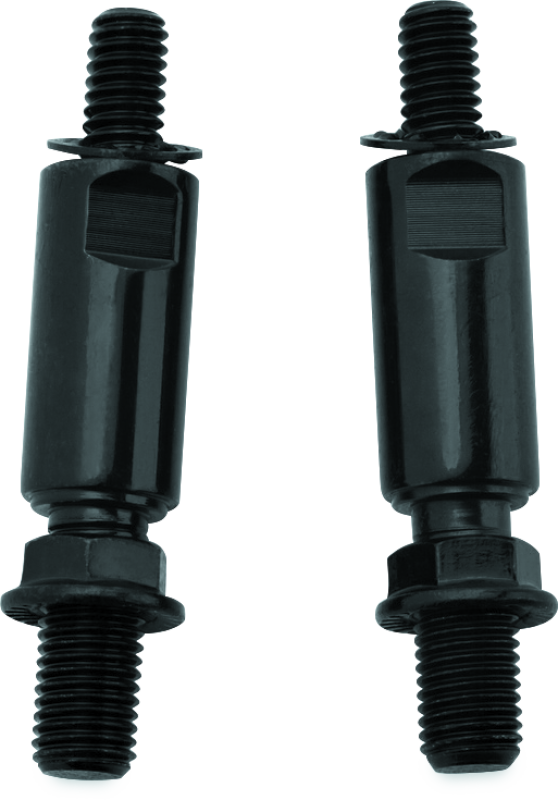 Kuryakyn Raised Mirror Mnt Adapters Gloss Black Rear View Mirrors Kuryakyn