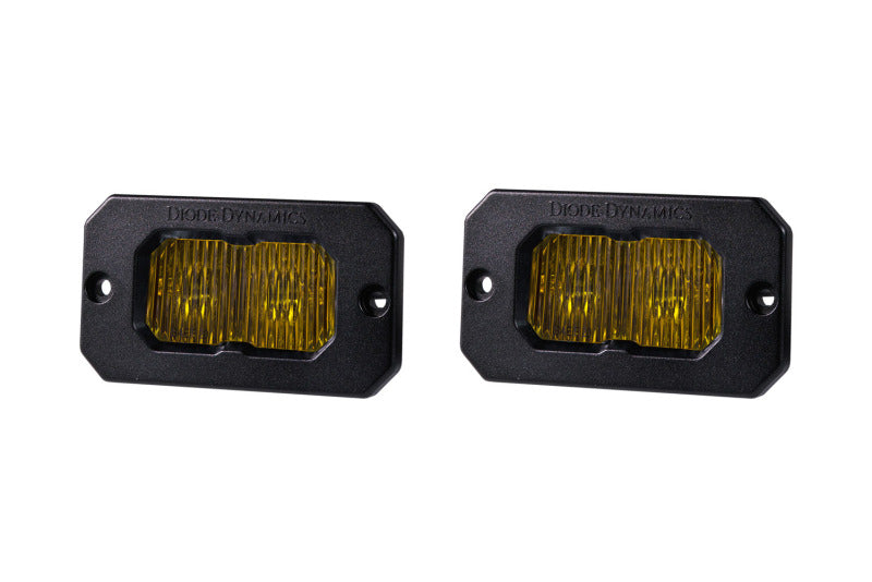 Diode Dynamics Stage Series 2 In LED Pod Sport - Yellow Fog Flush ABL (Pair) Light Accessories and Wiring Diode Dynamics