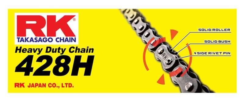 RK Chain RK-M 428H-136L - Natural Chains RK Chain