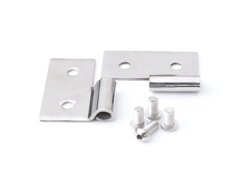 Rampage 1976-1983 Jeep CJ5 Lower Door Hinges - Stainless Doors Rampage