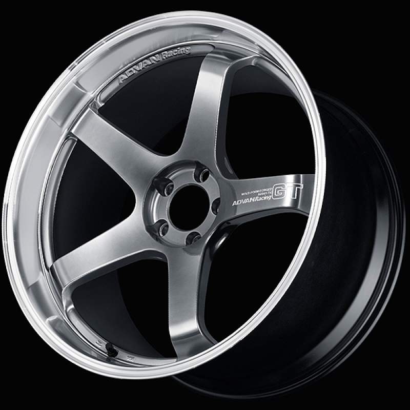 Advan GT Premium Version 20x10.0 / +35 ET / 5x114.3 / 73mm Bore / Machining and Hyper Platinum Black Wheels - Forged Advan