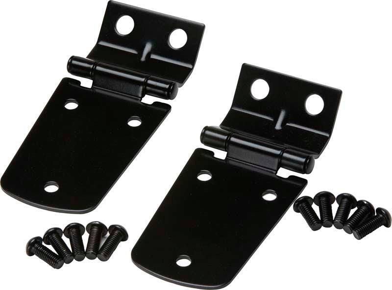 Kentrol 97-06 Jeep Wrangler TJ Hood Hinge Pair - Powdercoat Black Hoods Kentrol