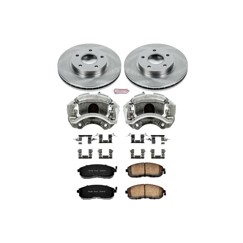 Power Stop 99-01 Nissan Maxima Front Autospecialty Brake Kit w/Calipers Brake Kits - OE PowerStop