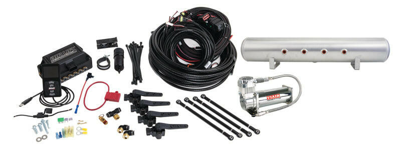 Air Lift Performance 3H (3/8 Air Line 5 Gal Raw Aluminum Tank VIAIR 444C Comp) Suspension Controllers Air Lift