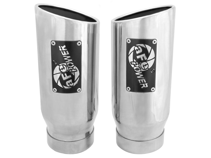 aFe MACH Force-Xp Universal Exhaust Tip 4 IN Inlet x 5 IN Outlet x 12 IN L Tips aFe