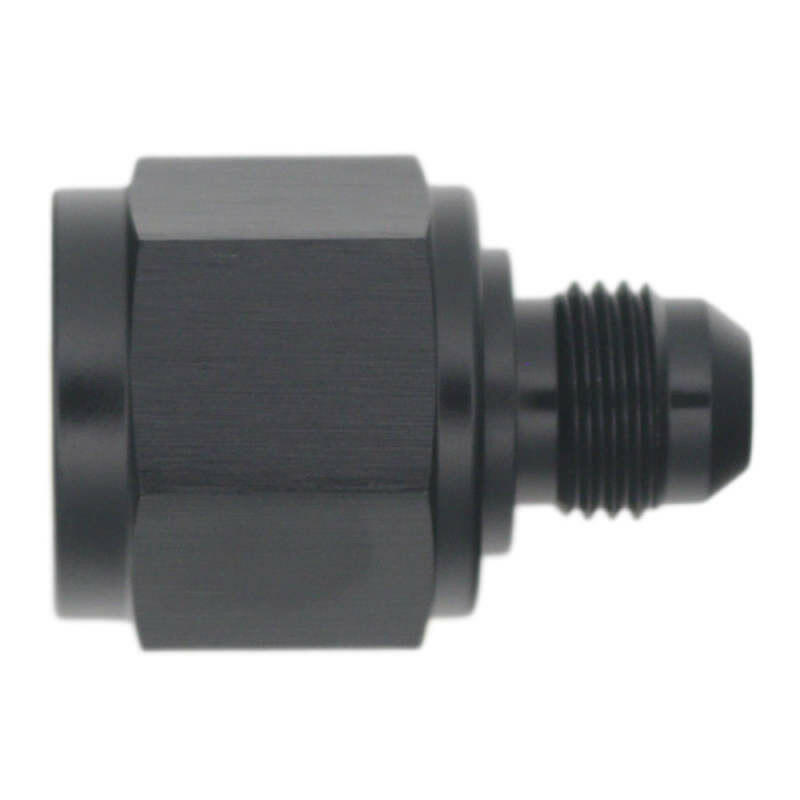 DeatschWerks 10AN Female Flare to 6AN Male Flare Reducer - Anodized Matte Black Fittings DeatschWerks
