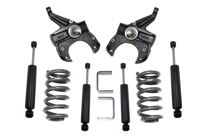 MaxTrac 73-87 Chevrolet C10 2WD 5in/5in Lowering Coil Kit (1in Rotor) Steering Knuckles & Spindles Maxtrac
