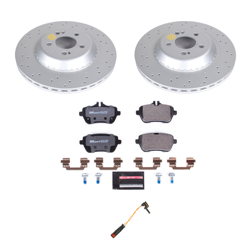 Power Stop 2018 Mercedes-Benz S450 Rear Euro-Stop Brake Kit Brake Kits - OE PowerStop