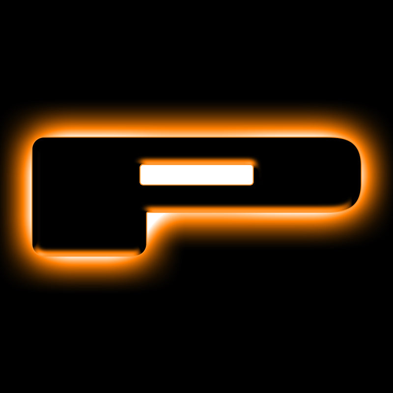 ORACLE Lighting Universal Illuminated LED Letter Badges - Matte Blk Surface Finish - P Light Accessories and Wiring ORACLE Lighting
