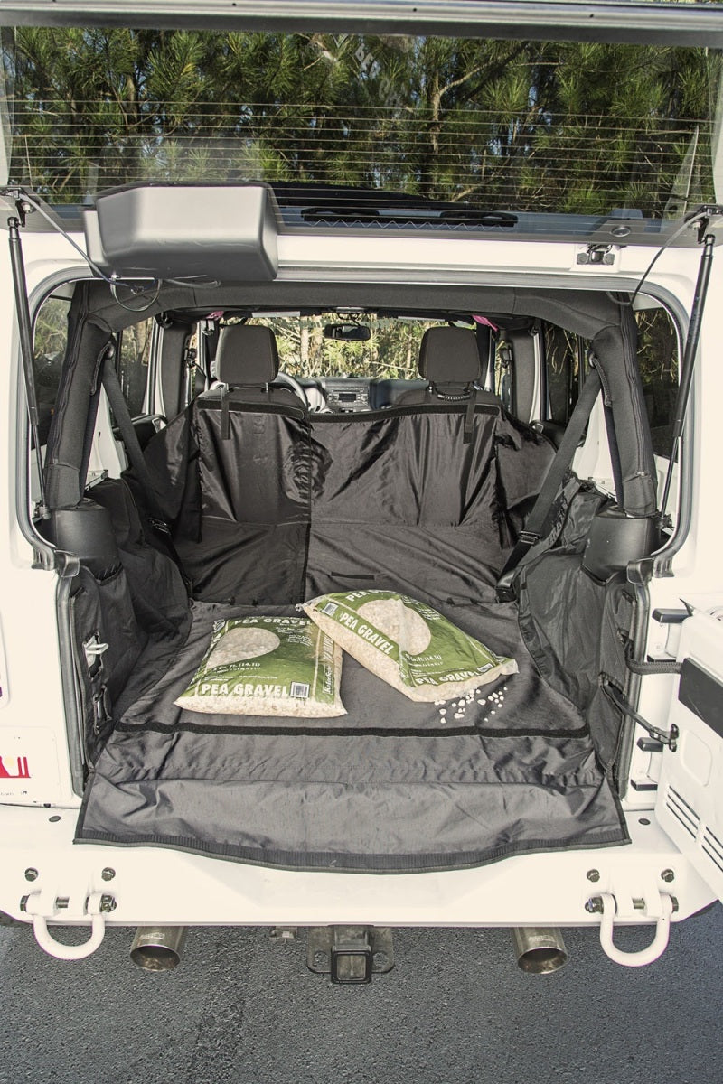 Rugged Ridge C3 Cargo Cover W/O Subwoofer 07-18 Jeep Wrangler JKU 4 Door Car Covers Rugged Ridge