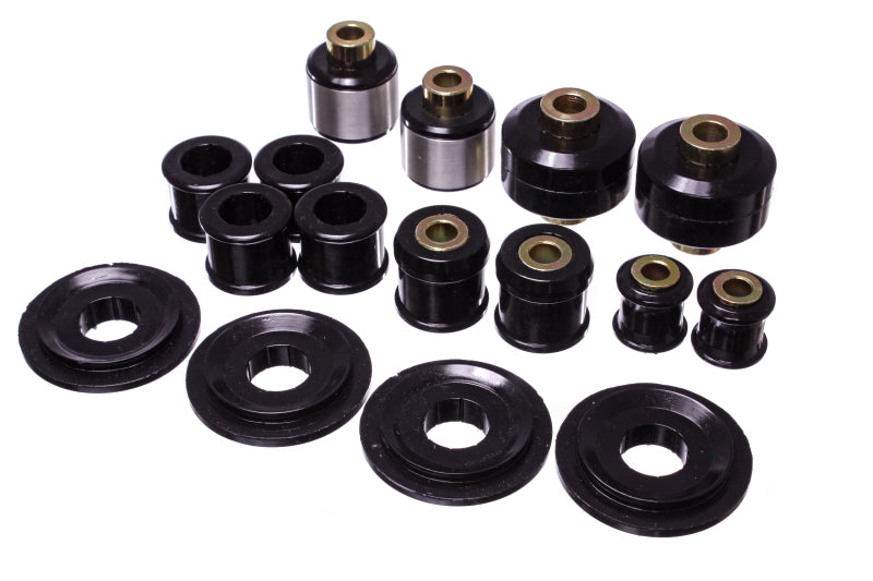 Energy Suspension 2015 Ford Mustang Rear Control Arm Bushing Set - Black Bushing Kits Energy Suspension