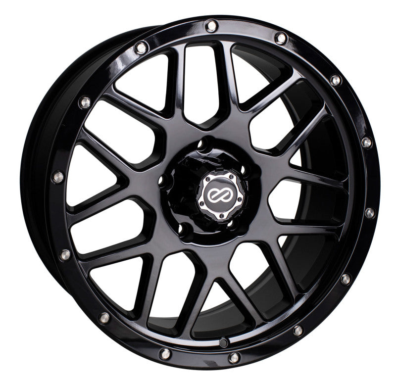 Enkei Matrix 20x9 6x139.7 BP 15mm Offset 108mm Bore Gloss Black Wheel Wheels - Cast Enkei