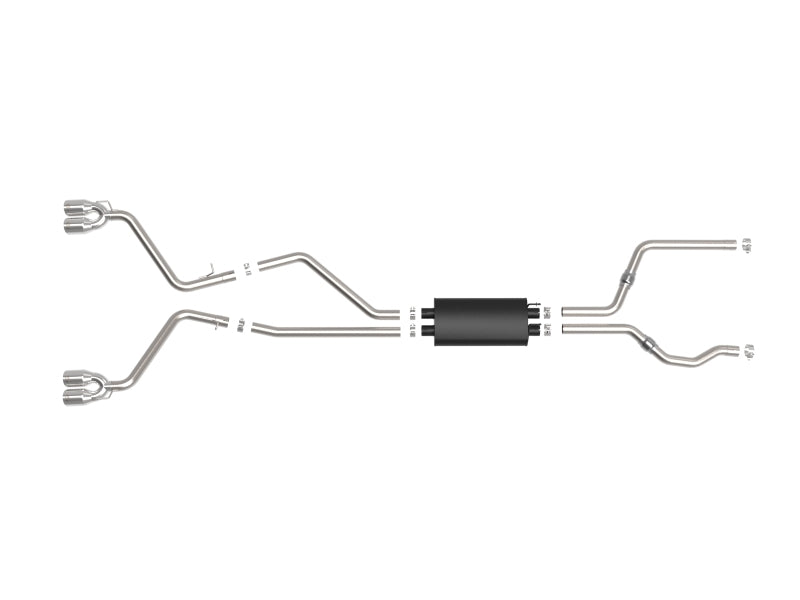 aFe MACH Force-Xp 2.5in. 304 SS C/B Exhaust 20-21 Ford Explorer V6-3.0L - Polished Tip Catback aFe