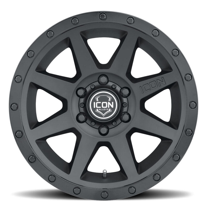 ICON Rebound 18x9 6x135 6mm Offset 5.25in BS 87.1mm Bore Double Black Wheel Wheels - Cast ICON