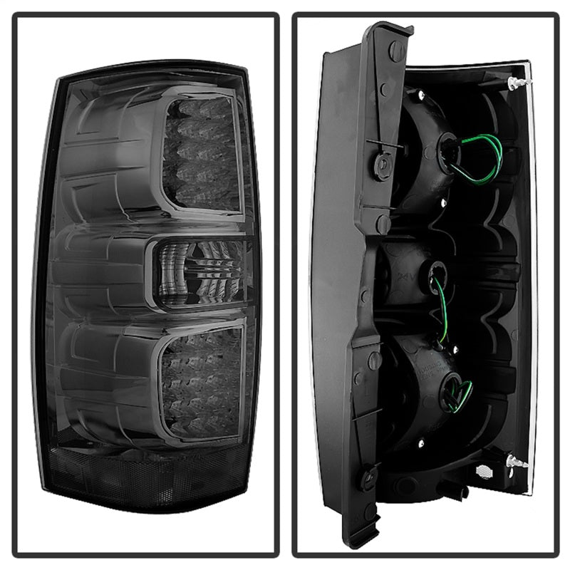 xTune Chevy Suburban/GMC Yukon/Yukon Denali 07-14 LED Tail Lights Smoked ALT-JH-CSUB07-LED-G2-SM Tail Lights SPYDER