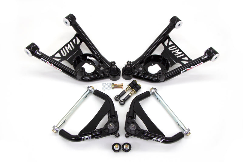 UMI Performance 64-72 GM A-Body Tubular Upper & Lower Front A-Arm Kit- Delrin Bushings Control Arms UMI Performance