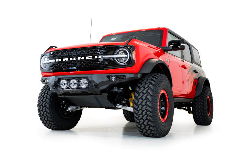 Addictive Desert Designs 21-22 Ford Bronco Bomber Front Bumper (w/ 3 Rigid 360 Mounts) Bumpers - Steel Addictive Desert Designs
