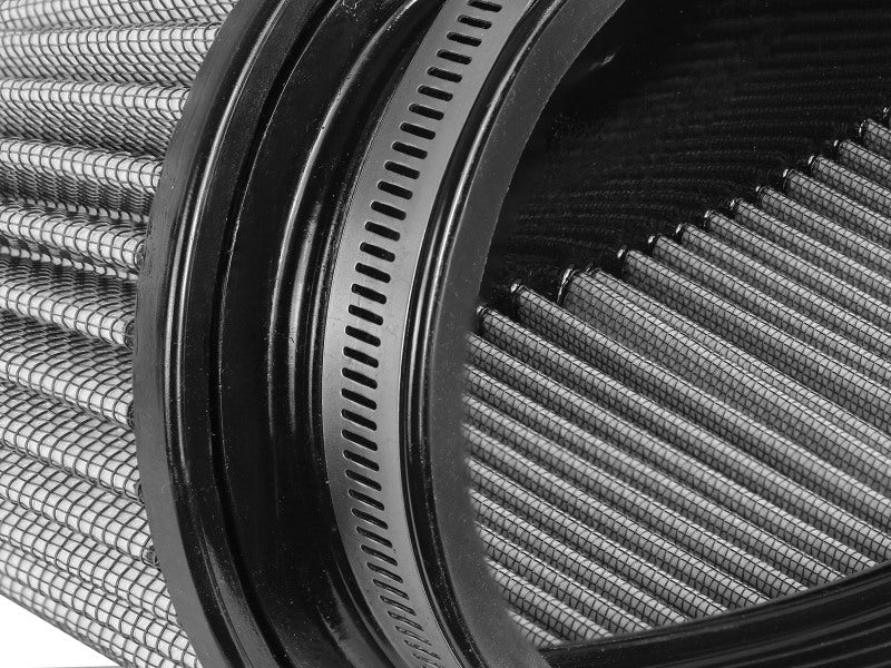 aFe Magnum FORCE Intake Rplcmnt Air Filter (11-3/8x4)IN F x (14x5-1/2)IN B x (12x3-1/2)IN T x 5IN H Air Filters - Universal Fit aFe