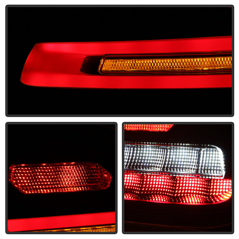 Spyder Porsche Cayenne 958 11-14 LED Tail Lights - Sequential Signal - Red Smoke Tail Lights SPYDER
