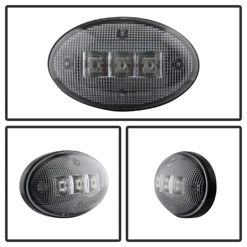 xTune Ford Superduty F250-F550 99-10 Dually Fender LED Side Fender Lights Clear ACC-LED-FDSD99-SL-C Sidemarkers & Indicators SPYDER