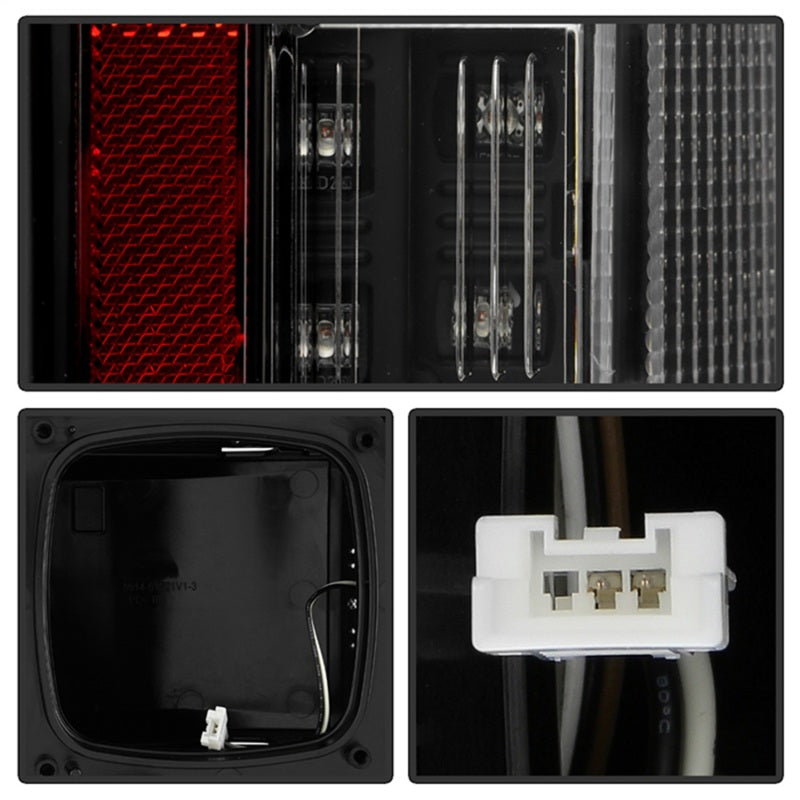 Spyder 21-23 Ford F150 (Halogen w/ Blind Spot) Full LED Tail Lights - Black (ALT-YD-FF15021HALBS-BK) Tail Lights SPYDER