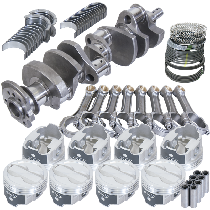 Eagle Chevy 350 3.750in Crank 5.700in I-Beam Rods -18cc 4.040in Pistons Rotating Assembly Rotating Assemblies Eagle