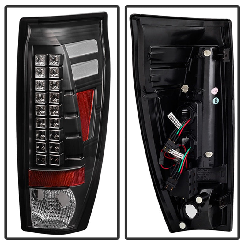 Spyder Chevy Avalanche 02-06 LED Tail Lights Black ALT-YD-CAV02-LED-BK Tail Lights SPYDER