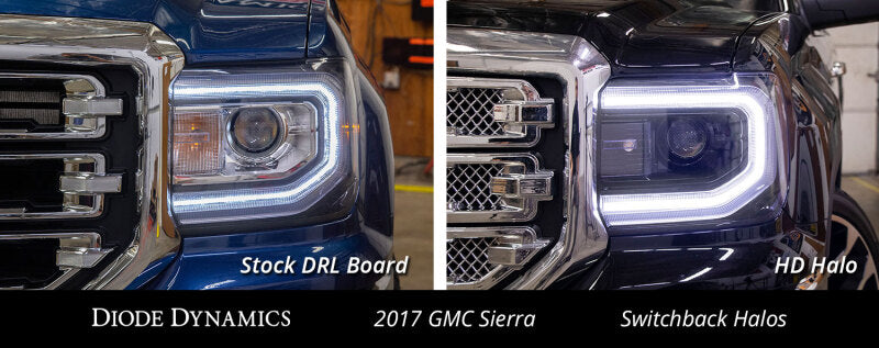 Diode Dynamics GMC Sierra LED Halos Switchback 16-18 Sierra 1500 Bulbs Diode Dynamics